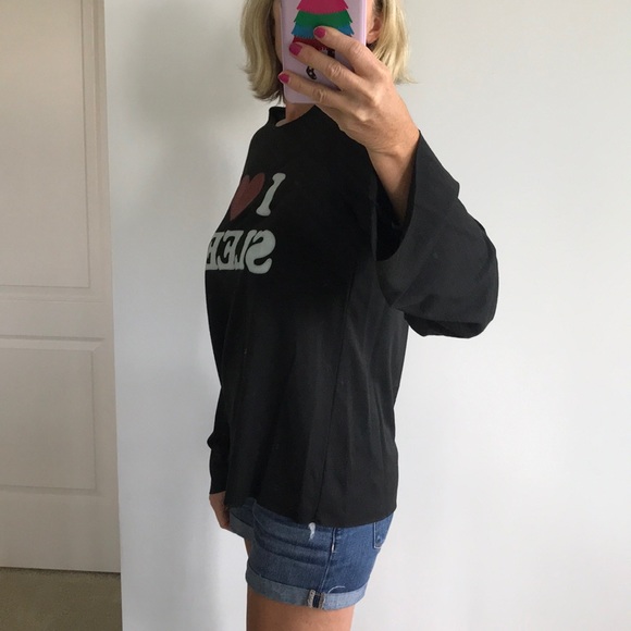 Black ‘I Love Sleep’ Top - Picture 4 of 8